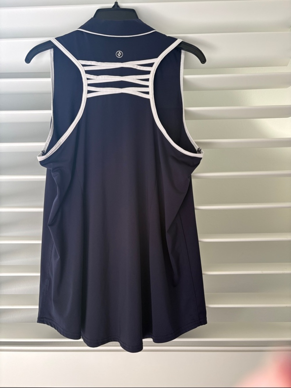 Jofit Women's Navy Sleeveless Racerback Golf Shirt; Sz: XL; EUC!! - Picture 3 of 10